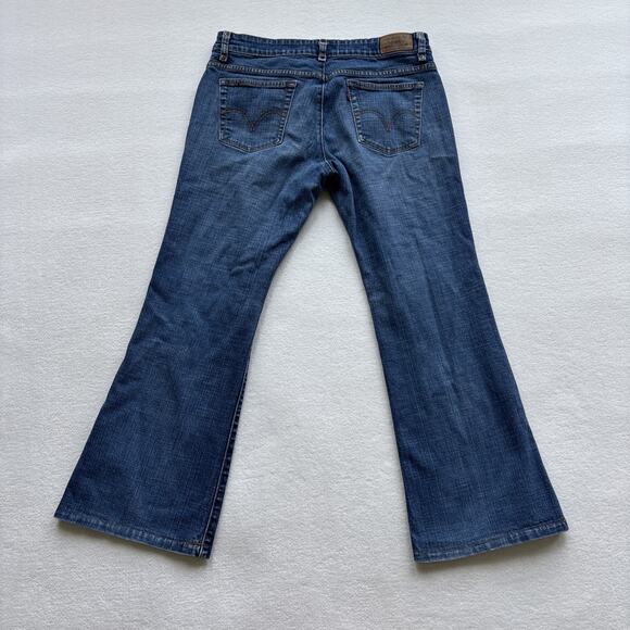 Levis Women Jeans Size 12 537 Low Flare Blue Medium Wash Denim (approx 32x28) - Picture 13 of 16